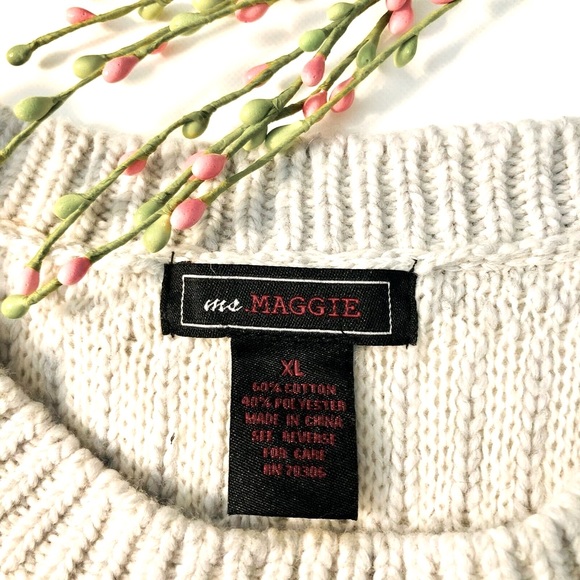 Ms Maggie. Size XL Grey Pullover Sweater - Picture 6 of 7